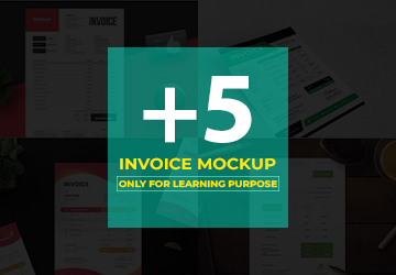 Invoice Mockup Bundle 03